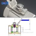 Robinet à tournant sphérique flottant industriel en acier inoxydable 1PC